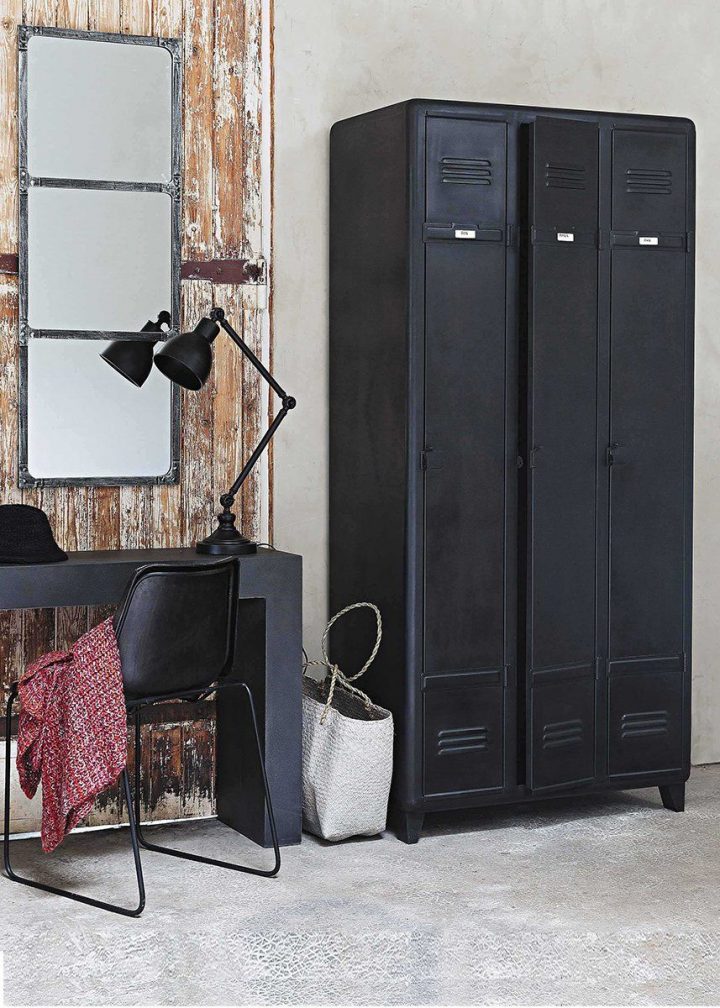 Grande Armoire Noire, Ikea | Interior Design Living Room avec Meuble Métal Industriel Ikea