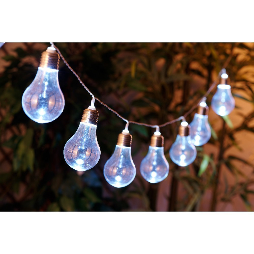 Guirlande Électrique 10 Ampoules Transparentes 1,8 M destiné Guirlande Lumineuse Rideau Gifi