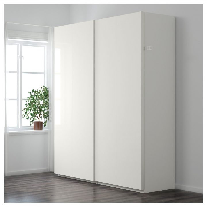 Ikea – Pax Wardrobe White, Hasvik High-Gloss/White | Ikea dedans Bahut Blanc Laqué Ikea