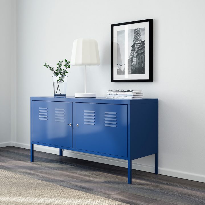 Ikea Ps Armoire Métallique – Bleu 119X63 Cm avec Meuble Métal Industriel Ikea