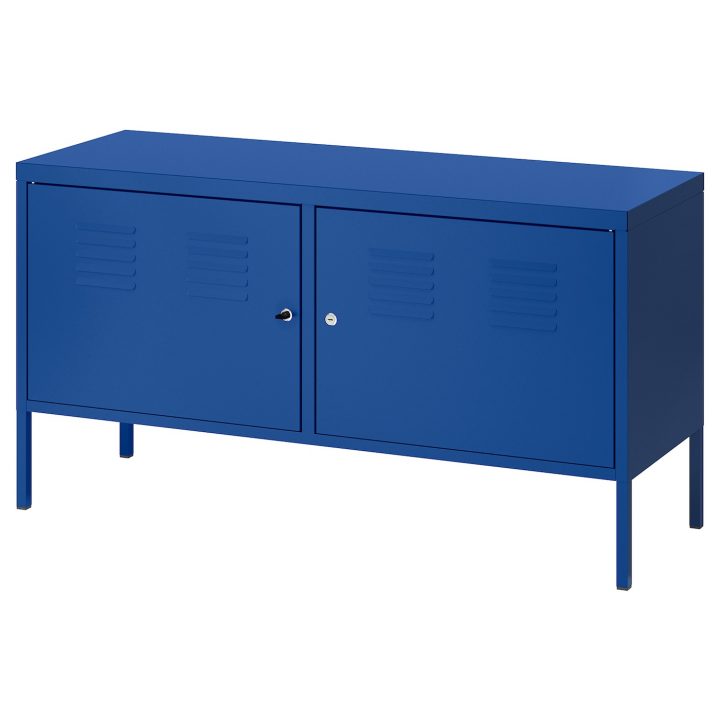 Ikea Ps Armoire Métallique – Bleu 119X63 Cm dedans Meuble Métal Industriel Ikea