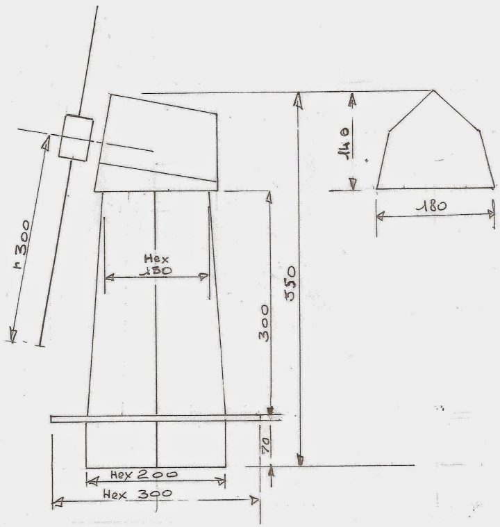 Les Bricodossiers De Papy: Un Moulin De Jardin pour Fabriquer Un Moulin À Vent En Bois Pour Jardin