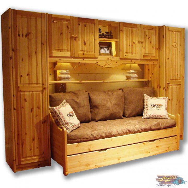 Meuble Pont En Pin Style Nordique (4Portes+Niche) | Meuble concernant Pont De Lit 140X190 Meuble Pont En Pin Style Nordique (4Portes+Niche) | Meuble concernant Pont De Lit 140X190