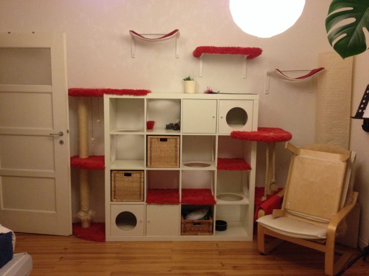 My Very Own Ikea Hack Cat Tree. The Boys Love It! | Mobilier tout Arbre Papier Toilette Ikea