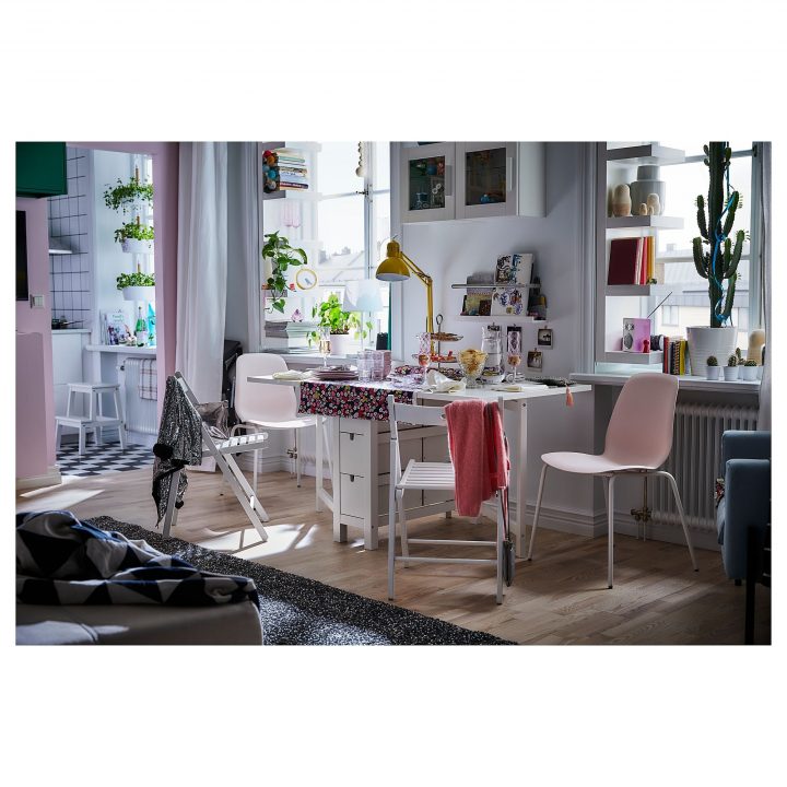 Norden White, Gateleg Table – Ikea | Norden Gateleg Table pour Table Norden Ikea Le Bon Coin
