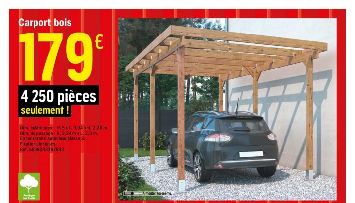Offre Carport Bois Chez Brico Depot dedans Carport Bois Brico Dépôt
