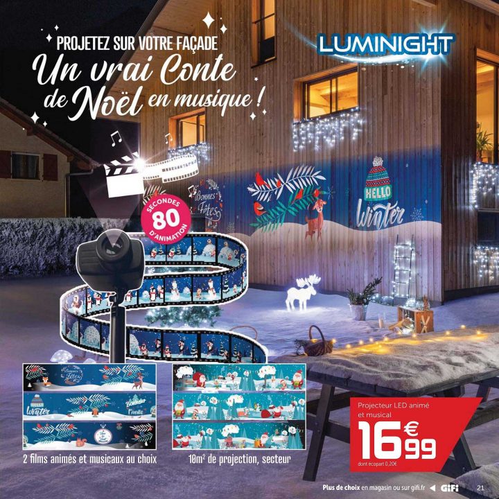 Offre Projecteur Led Animé Et Musical Chez Gifi tout Aquarium Mural Gifi