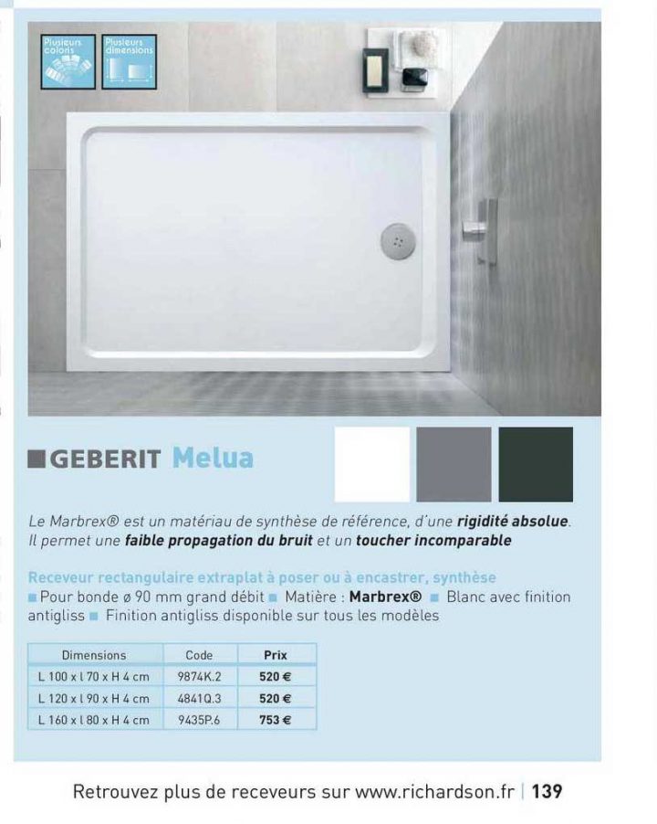 Offre Receveur Chez Richardson concernant Receveur 160X80 Brico Dépôt Offre Receveur Chez Richardson concernant Receveur 160X80 Brico Dépôt