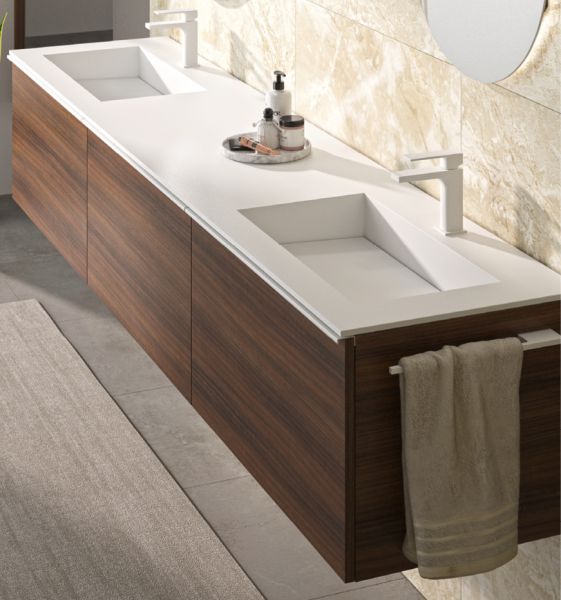 meuble salle de bain 2 tiroirs