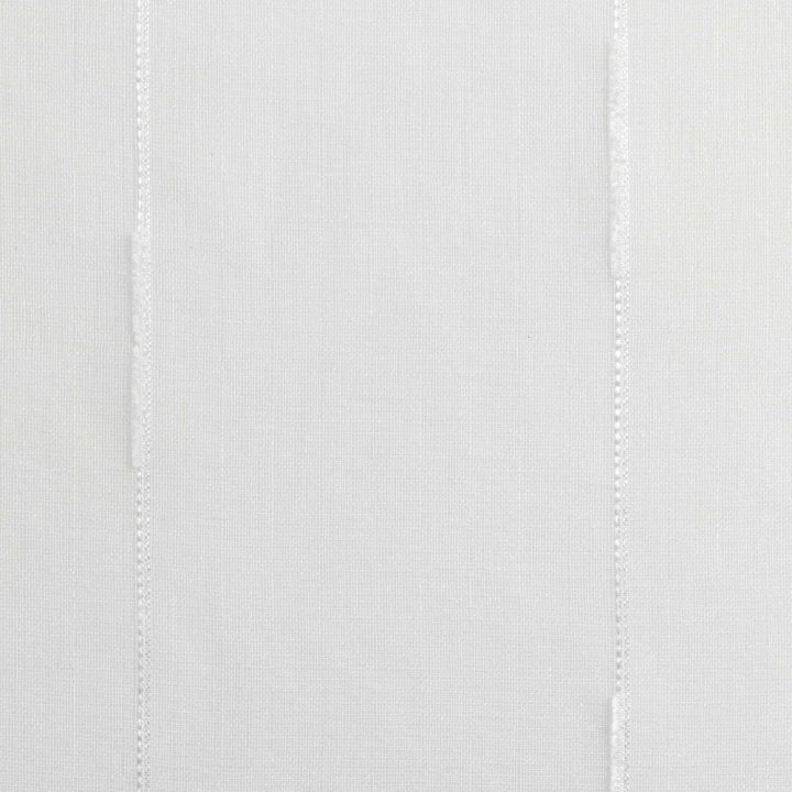 Paire Droite Passants Linahe Blanc intérieur Voilage 90X120 Gifi