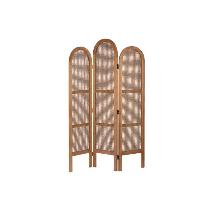 Paravent En Bois Et Cannage Naturel dedans Tete De Lit Cannage Bouchara