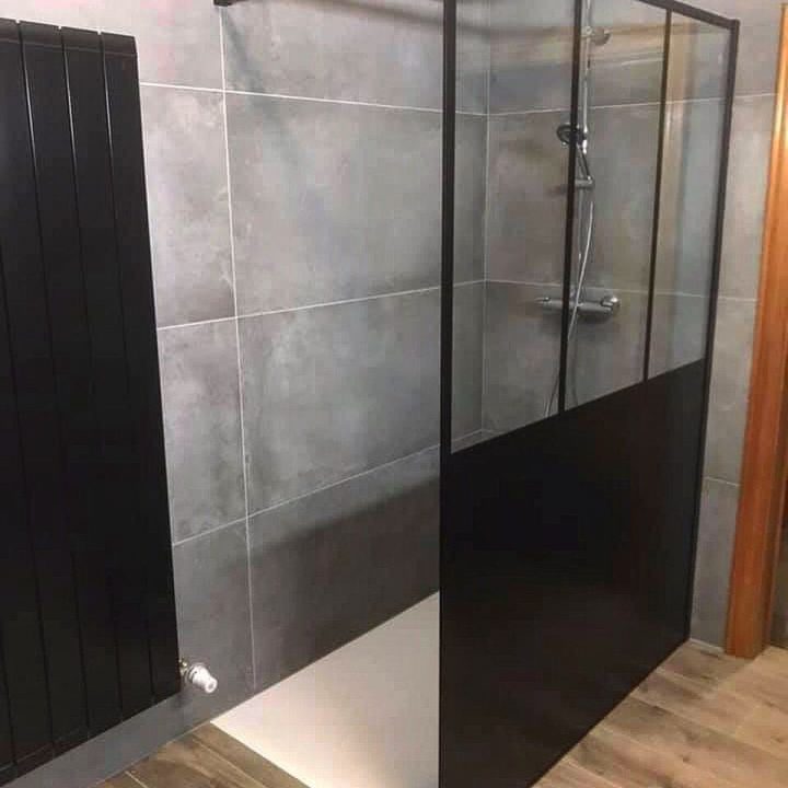 Parois De Douche Industriel | Paroi De Douche, Douche pour Paroi De Douche Verrière Sur Muret
