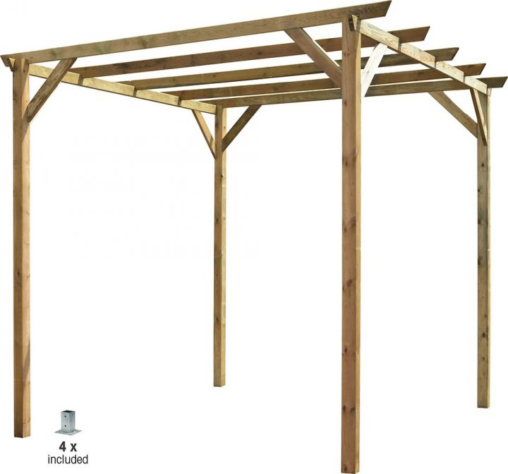 Pergola 3X3 Platines destiné Récupérateur De Chaleur Bricomarché