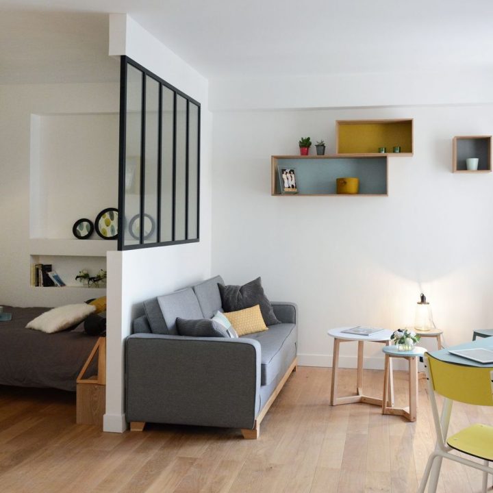 Plan Aménagement Studio, Petit Appartement En 2020 | Petit destiné Aménagement Petit Appartement30M2