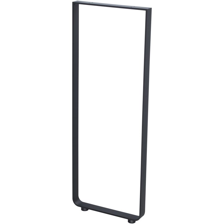 Plutôt En Noir 110 Cm X 40 Cm Pied De Bar Pour Bureau Debout avec Pied Mange Debout Leroy Merlin