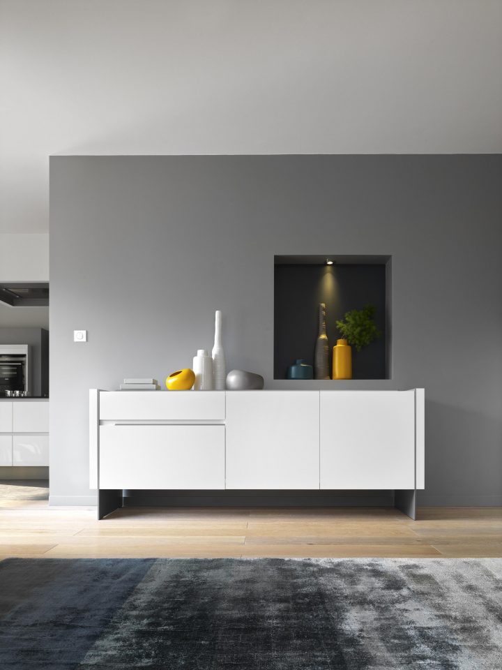 Preface Collection Sideboard White Finish (Available In 5 destiné Canape Preface