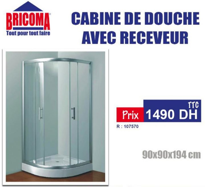 Promotion Cabine De Douche Avec Receveur pour Cabine De Douche Bricoma Maroc