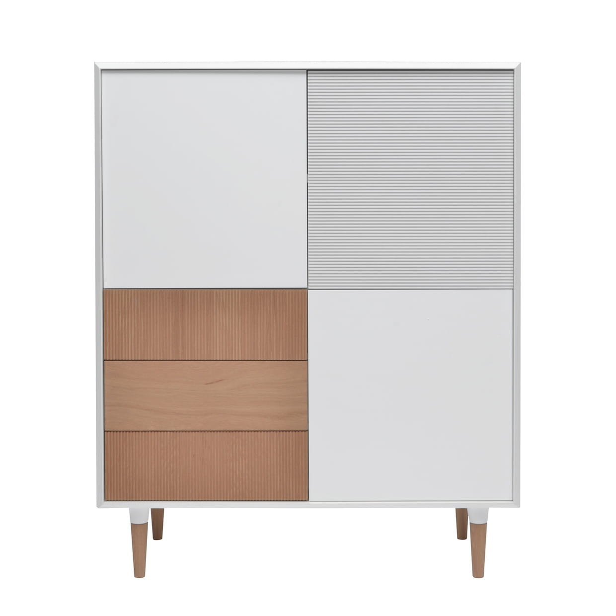 Rangement Tempora serapportantà Commode Blanc Laqué Fly