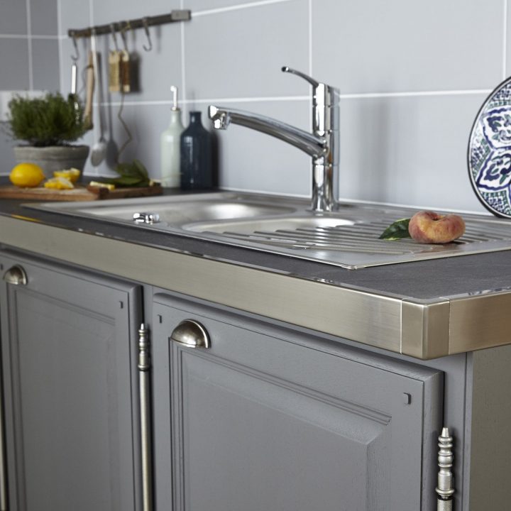 Rénovation Plan De Travail Cuisine Leroy Merlin ‒ à Profil De Chant Reno Plan, Aluminium Brossé