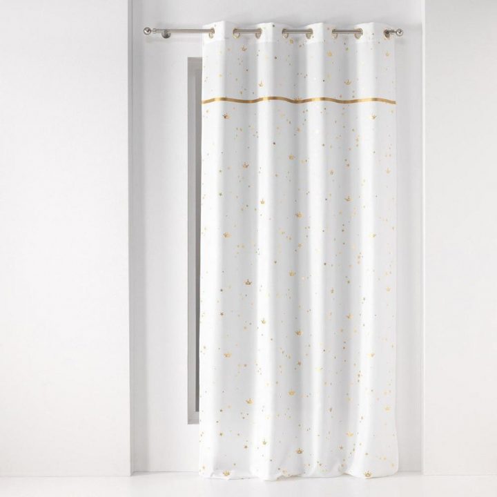 Rideau À Œillets 140X260 Danseuse Étoile Ruban destiné Rideau Perle Bois Gifi