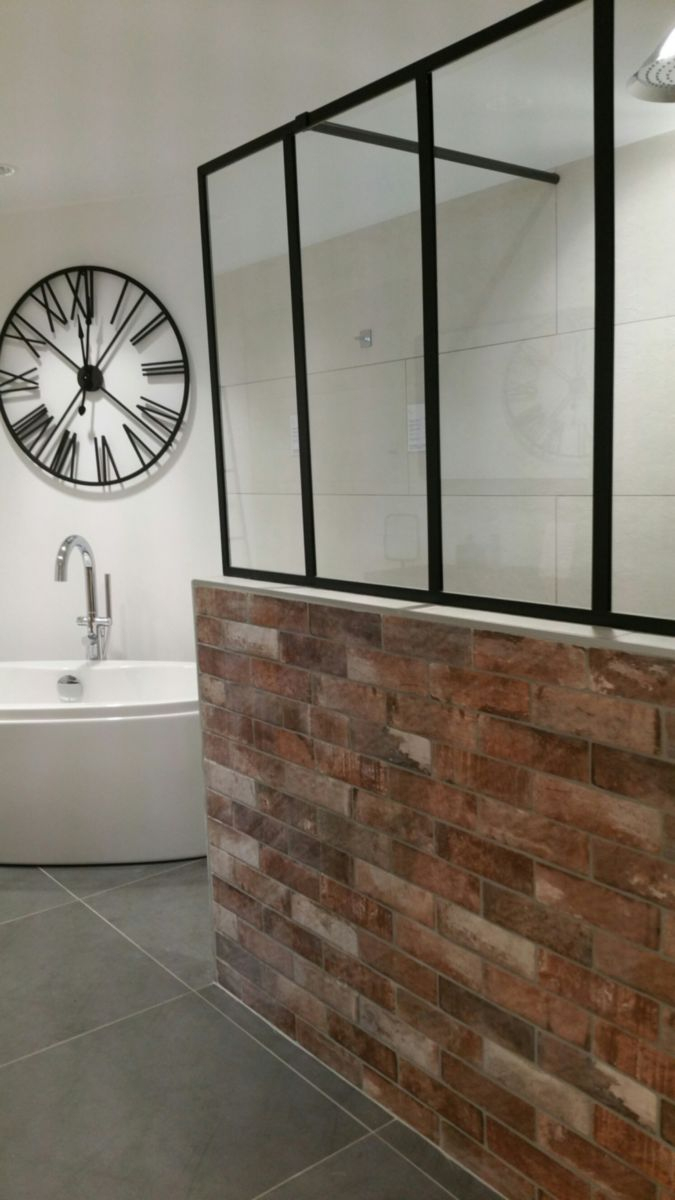 Rothalux – Paroi De Douche Philly Ambiance Loft Ei Pw3 09010 avec Paroi De Douche Verrière Sur Muret