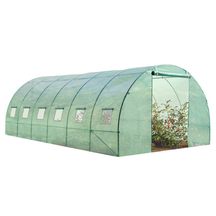 Serre Tunnel De Jardin 18M² Verte Gamme Maraichère Crimée 6X3M Pro serapportantà Serre Professionnelle Occasion