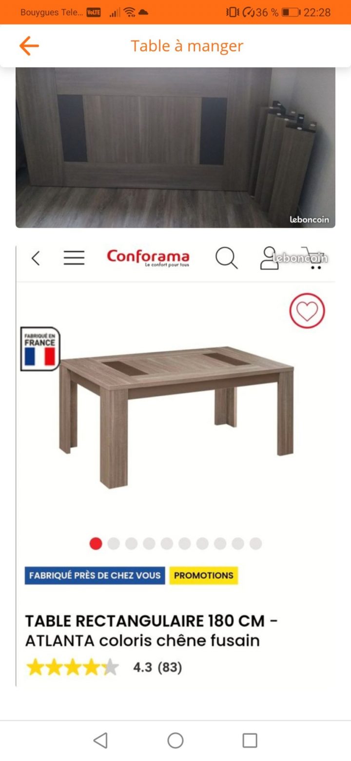 Table De Salle À Manger intérieur Conforama Salle À Manger Atlanta