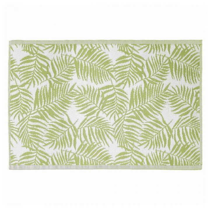 Tapis Extérieur 160X230 Millefeuilles Vert Clair à Rideau De Porte Chenille Gifi