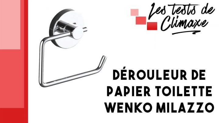 Test D'Un Dérouleur De Papier Toilette Wenko Milazzo (Vidéo Sans La Voix) serapportantà Porte Papier Toilette Ventouse Castorama