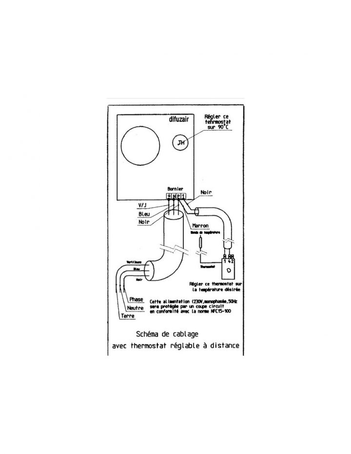Thermostat À Distance Nather Pour Récupérateur Air Chaud destiné Extracteur D'Air Chaud Mono Bouche