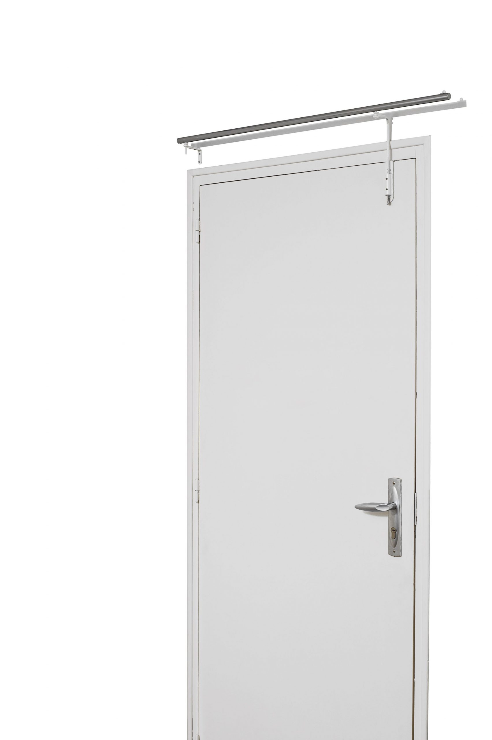 Tringle Prête À Poser Pour Porte D Entrée (Blanc), (Chrome concernant Tringle Porte D'Entrée Castorama