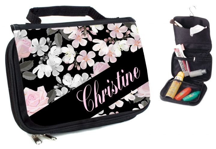 Trousse De Toilette Fleurs Personnalisée Avec Prénom intérieur Trousse De Toilette Fille Ado Garnie