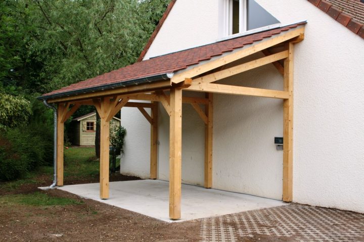 Wood Profits – Garage 1 Pente 2.70Mx7.00M – Cerisier : Abris encequiconcerne Carport Bois Brico Dépôt