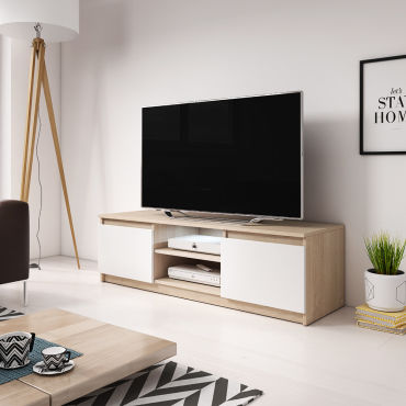 meuble tv chêne blanchi 120 cm meuble tv chêne blanchi 120 cm