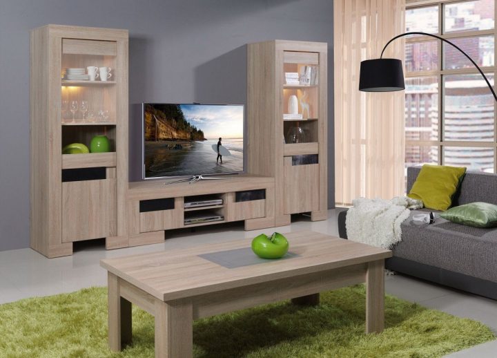 ensemble meuble tv bois