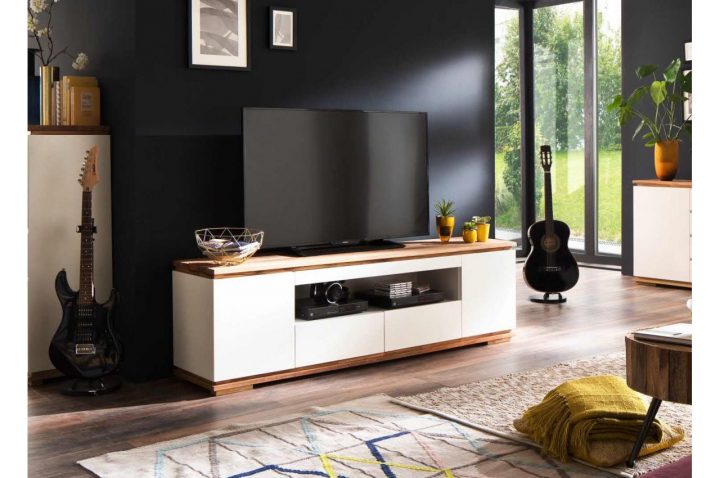 meuble tv blanc et bois meuble tv blanc et bois