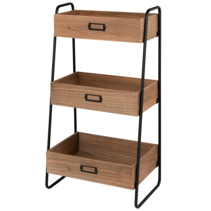 petit meuble de rangement noir