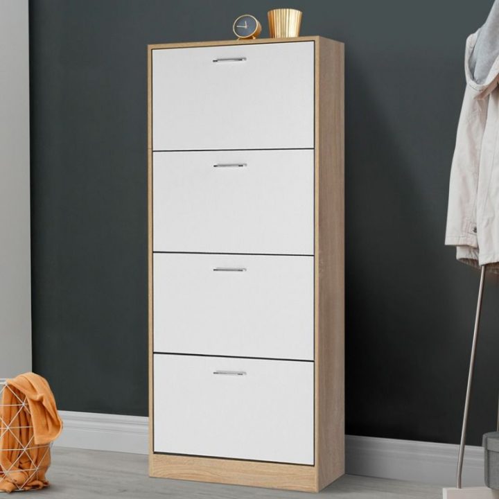 meuble a chaussure blanc et bois meuble a chaussure blanc et bois