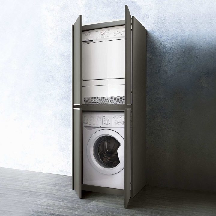 meuble pour machine à laver et sèche-linge