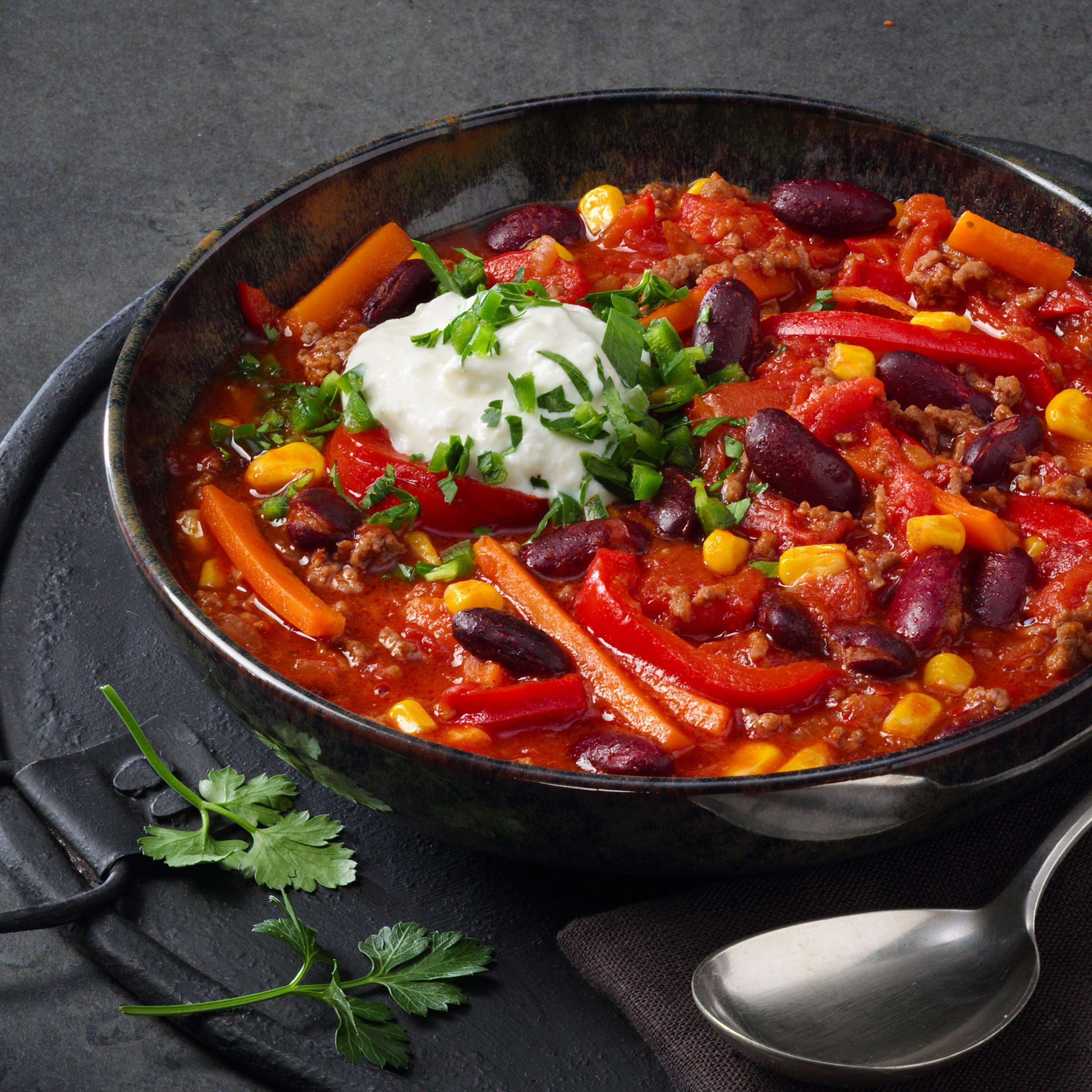 chili con carne zu flüssig