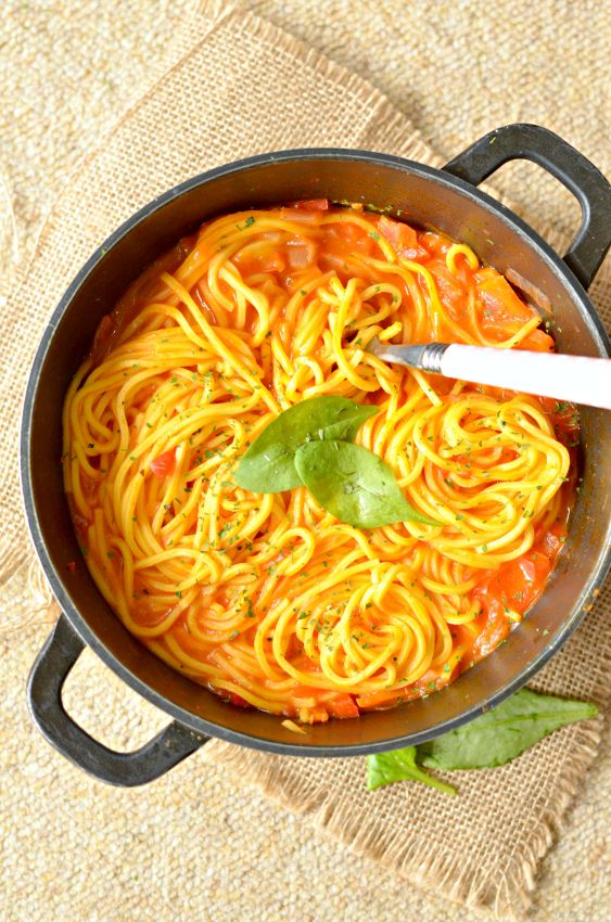 one pot spaghetti tomate