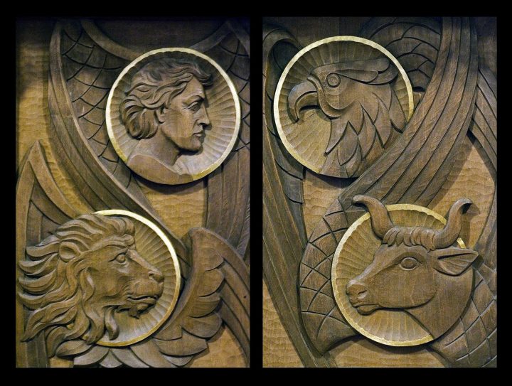 lion and bull lion and bull