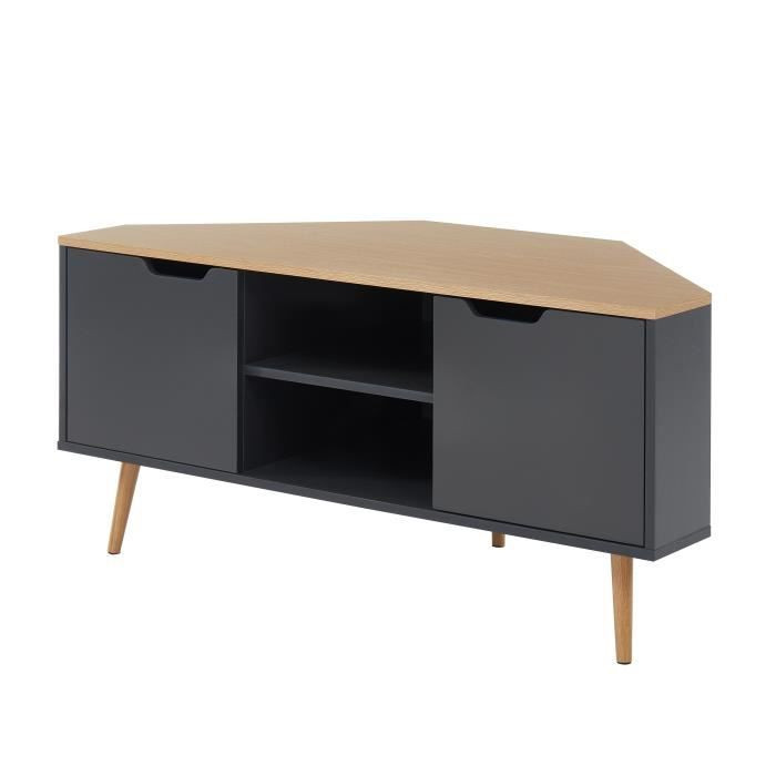 meuble tv angle chene meuble tv angle chene