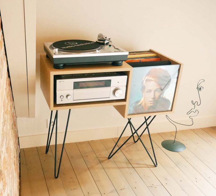 meuble pour platine vinyl