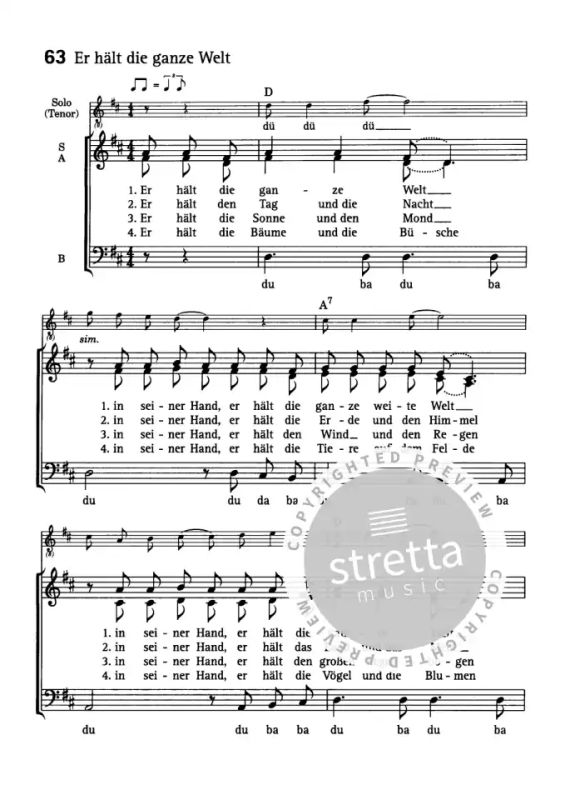 er hält die ganze welt text