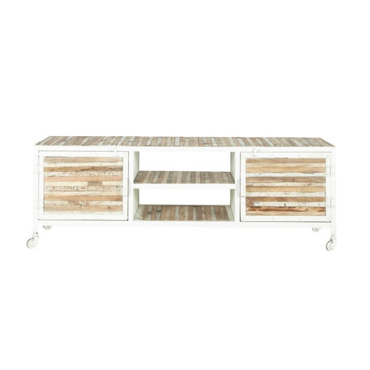 meuble tv 140 cm blanc et bois meuble tv 140 cm blanc et bois