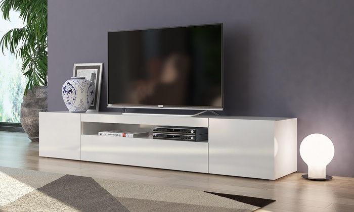 meuble tv blanc et bois 200 cm meuble tv blanc et bois 200 cm