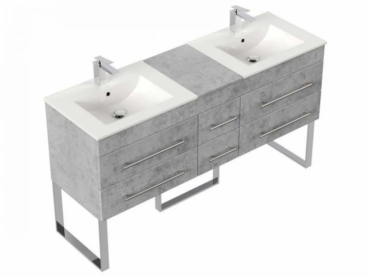 meuble salle de bain a poser double vasque