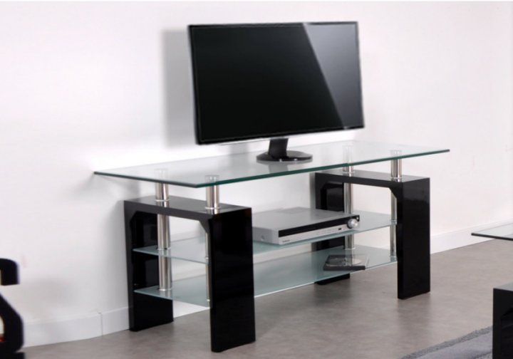 meuble tv en verre trempé meuble tv en verre trempé
