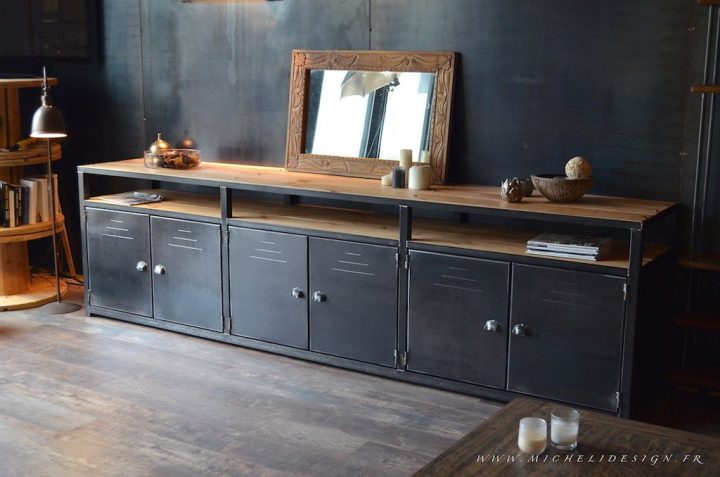 meuble fer et bois industriel meuble fer et bois industriel